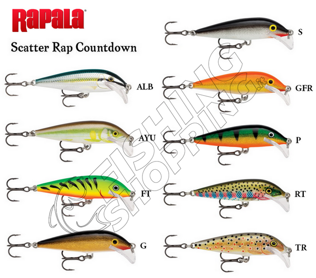 RAPALA SCATTER RAP COUNTDOWN Fishing Shopping - The portal for