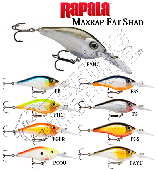 RAPALA MAX RAP FAT SHAD Fishing Shopping - The portal for fishing tailored  for you