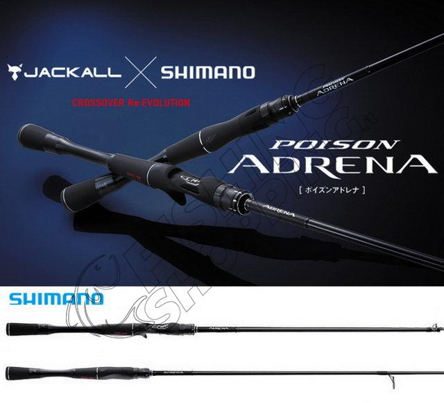 Shimano/JACKALL 18 POISON ADRENA 172H-2 Casting Rod 7 ft 2 in 2P New 
