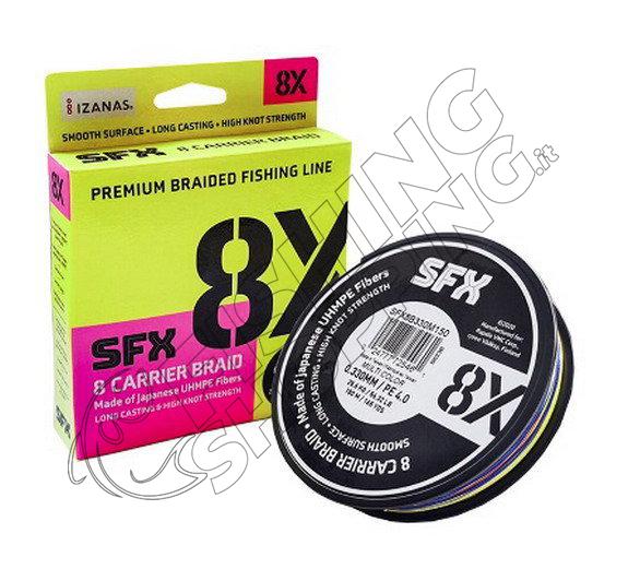 SFX 8X CARRIER BRAID 300M. MULTICOLOR SUFIX Fishing Shopping - The