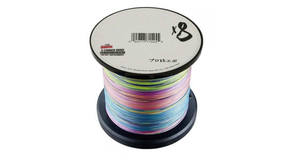 SUFIX X8 CARRIER BRAID MULTICOLOR 1000M. Fishing Shopping - The portal for  fishing tailored for you