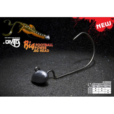 OMTD BIG FOOTBALL POWER JIG HEAD