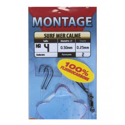 RAGOT MONTATURA SURF CASTING FLUOROCARBON MARE CALMO 2 AMI