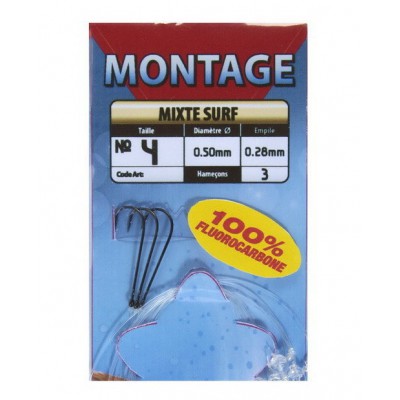 RAGOT MONTATURA SURF CASTING MIX FLUOROCARBON 3 AMI