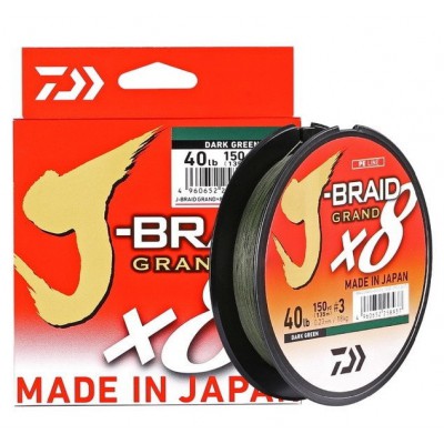 DAIWA J-BRAID GRAND X8 DARK GREEN 135M