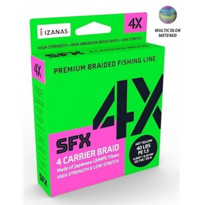 SUFIX SFX 4X CARRIER BRAID 300M. MULTICOLOR