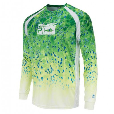 PELAGIC VAPORTEK LONG SLEEVE SHIRT GREEN