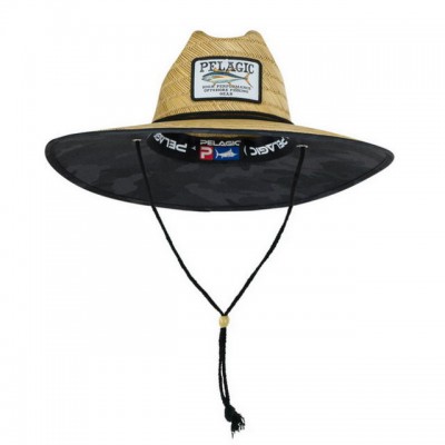 PELAGIC BAJA STRAW HAT FISH CAMO BLACK