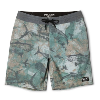 PELAGIC DEEP DROP OPEN SEAS CAMO SHORTS