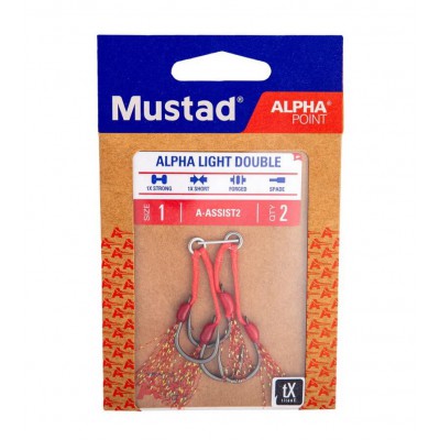 MUSTAD ALPHA LIGHT DOUBLE ASSIST RIG