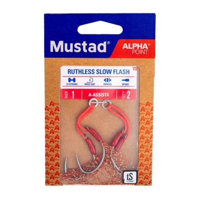 MUSTAD RUTHLESS SLOW FLASH ASSIST RIG