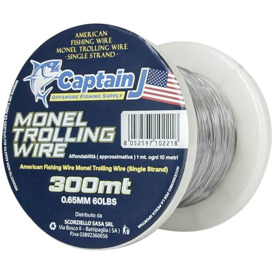 CAPTAIN J. MONEL TROLLING WIRE 300MT CAPTAIN J. MONEL TROLLING WIRE 300MT