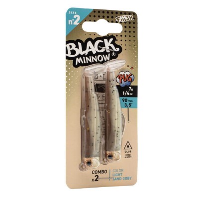 FIIISH BLACK MINNOW 90 PUG DOUBLE COMBO