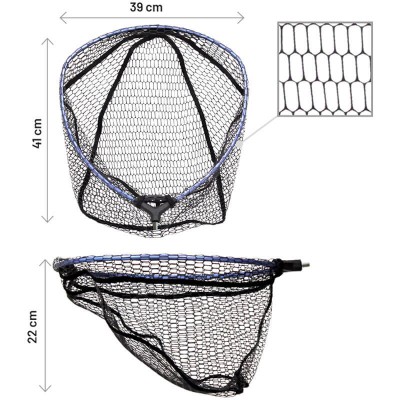 HERAKLES AREA LANDING NET HEAD LIGHT RUBBER HERAKLES AREA LANDING NET HEAD LIGHT RUBBER